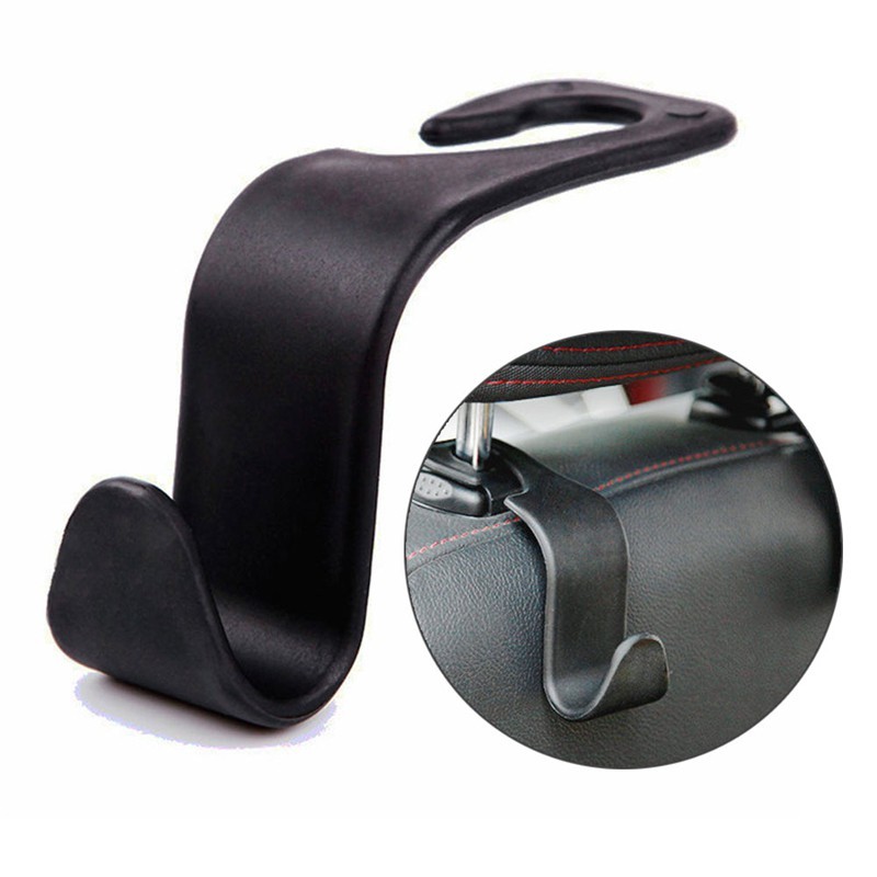 [Tersedia Stok] 2pcs Pengait Headrest Universal/Pengait Penyimpanan Jok Belakang Mobil/Handbag/Produk Otomatis