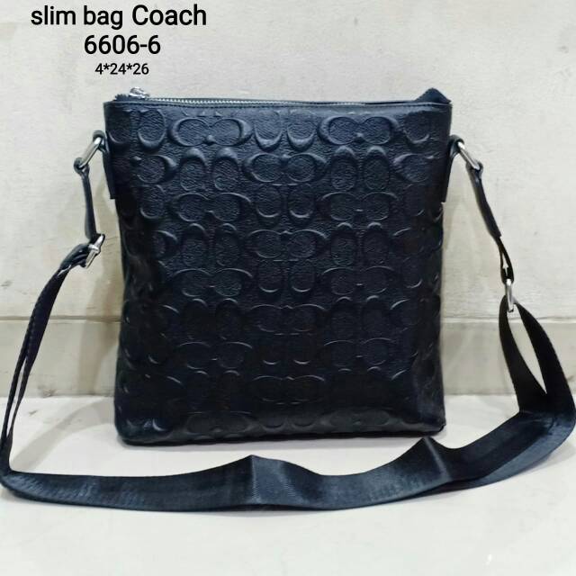 Tas selempang kulit import slim