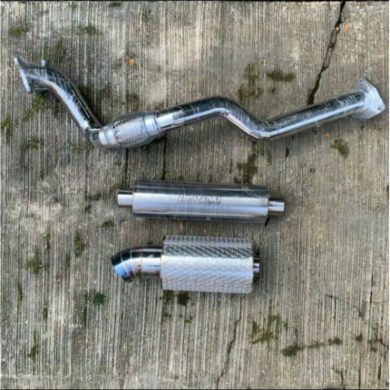 knalpot mobil Honda Brio full system