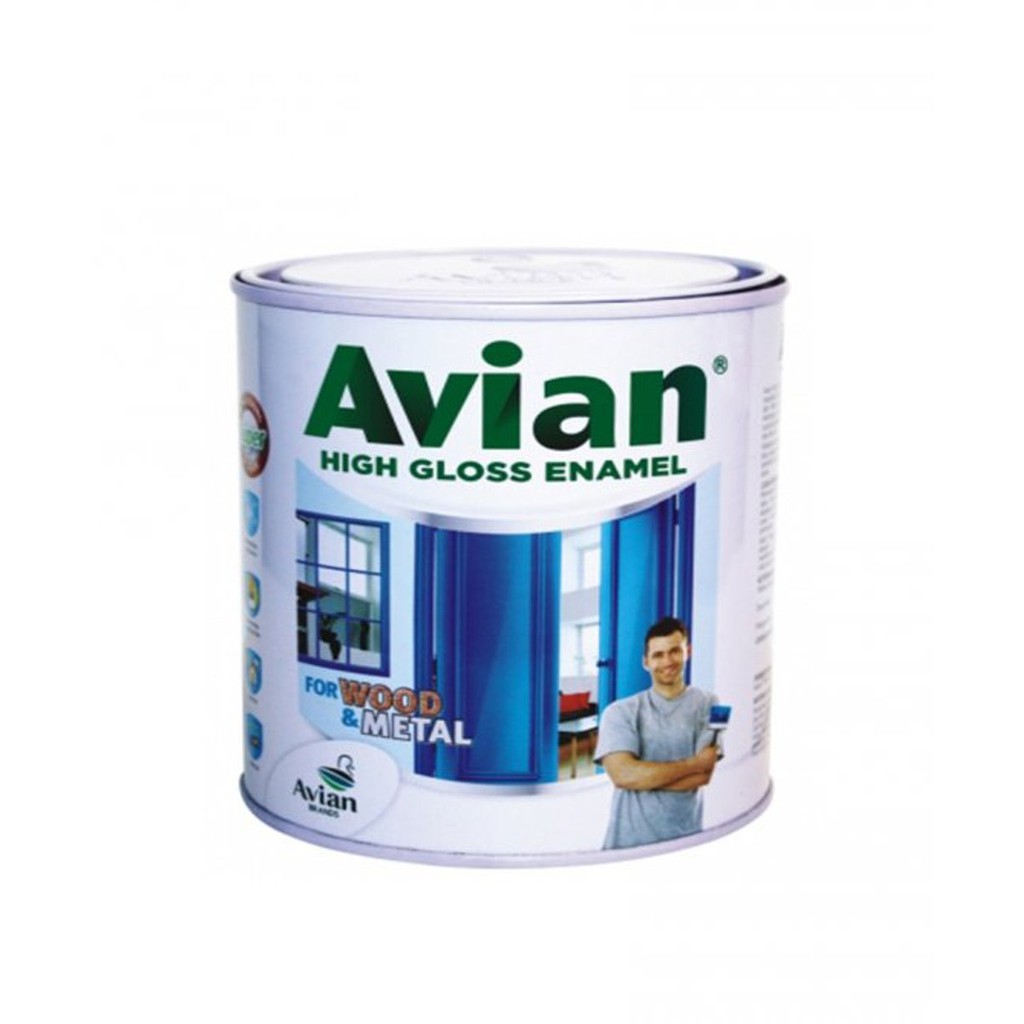 Cat Kayu Besi Avian Putih 1 Kg