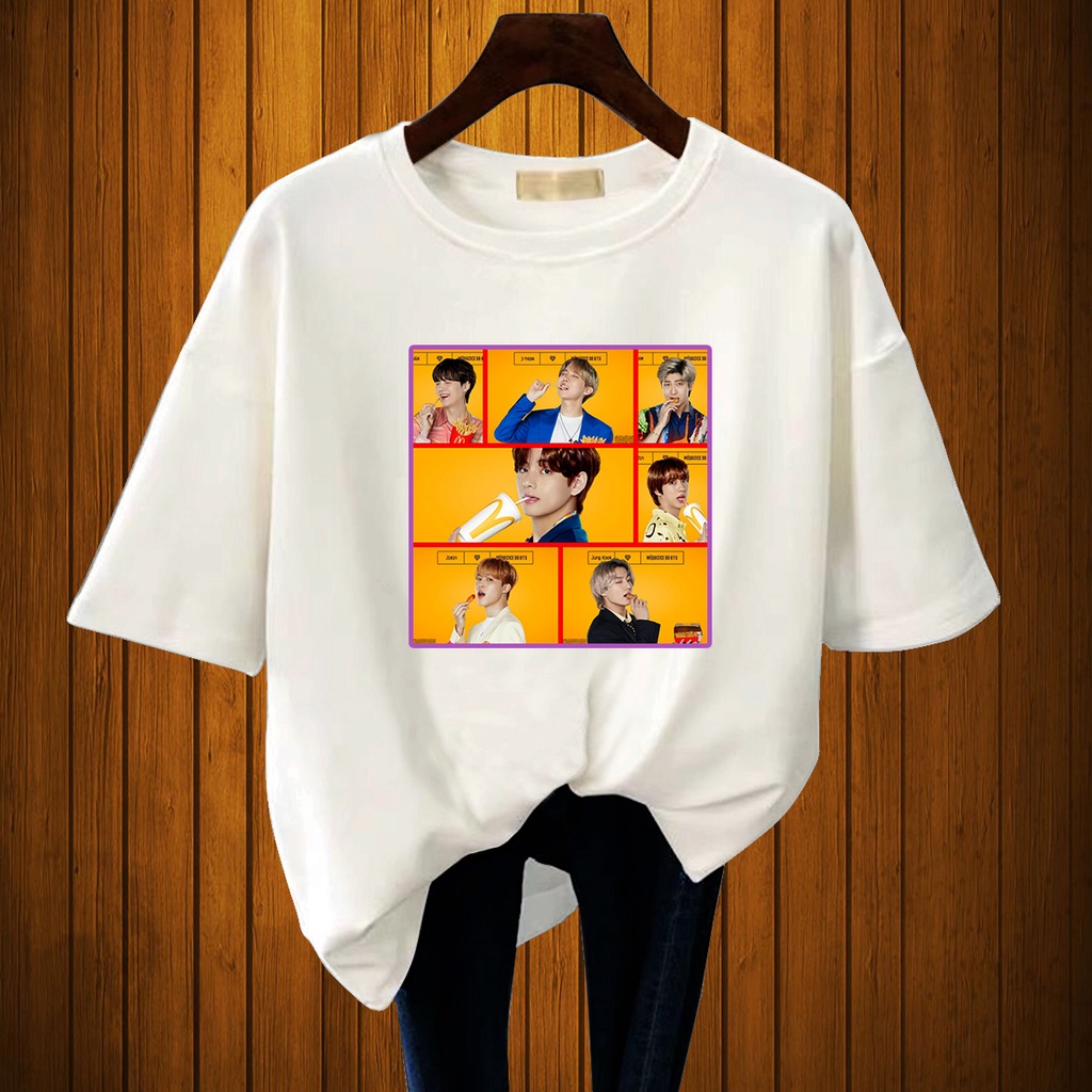 CALVIERO SHOP - BAJU KAOS ATASAN WANITA PRINT POSTCARD BTSHYPE