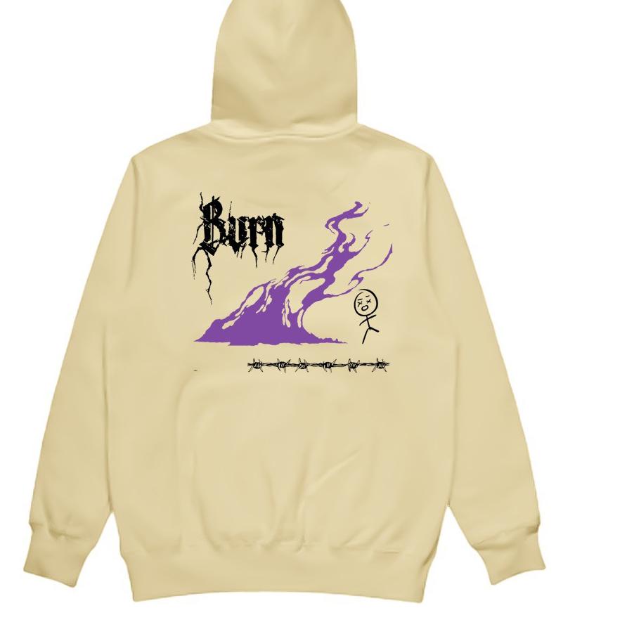 ¡ GRDT Burn Hoodie Cream  ¡