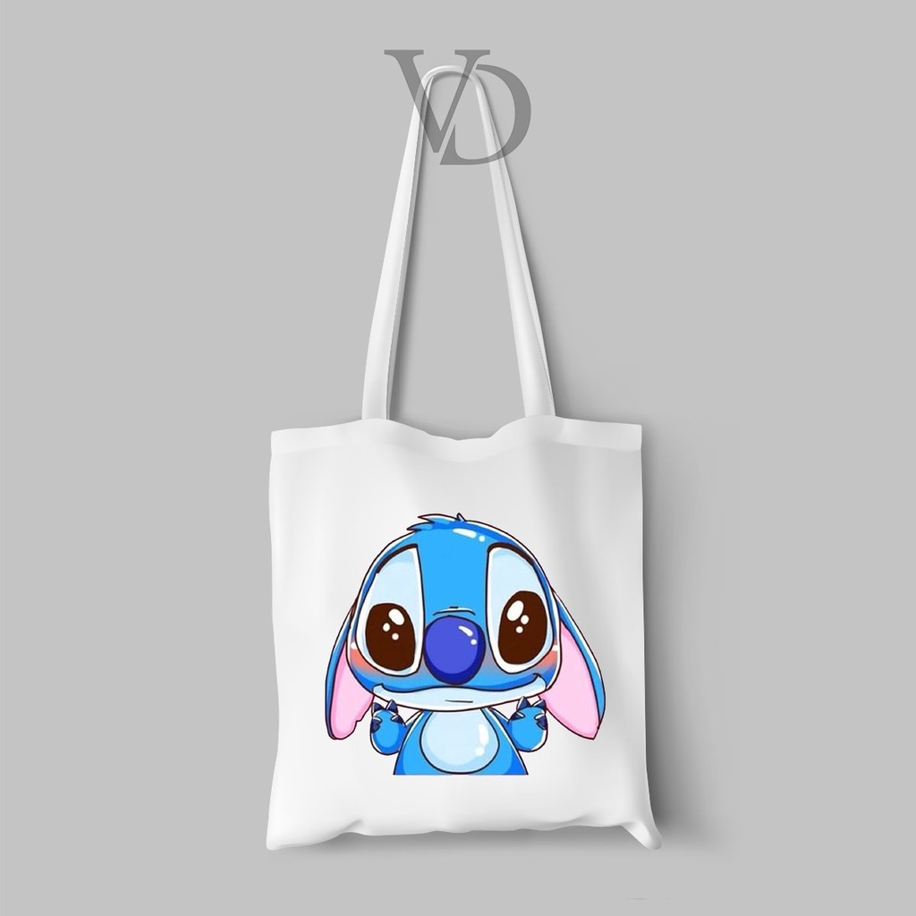 tas kanvas custom / totebag stitch cute / tote bag custom disney / tas princess / frozen bag