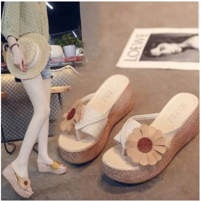 sandal wedges bunga