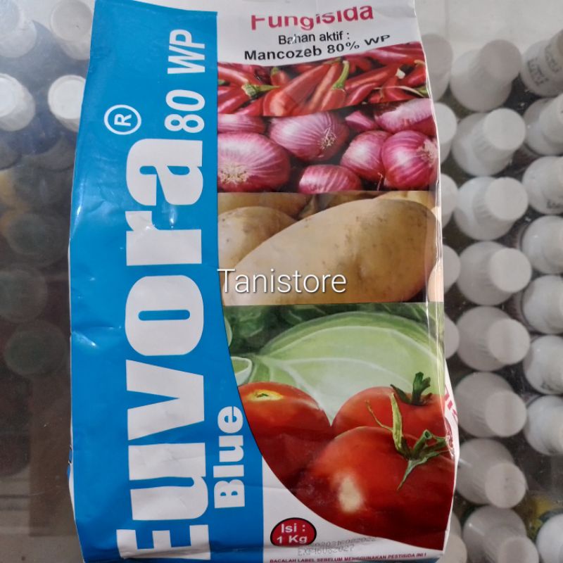 Fungisida Euvora blue Mancozeb biru 80 wp isi 1 kg