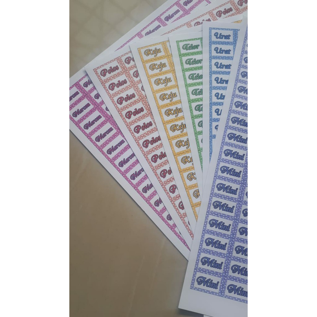 

Label sticker nama / sticker nama / sticker harga isi 100 pcs