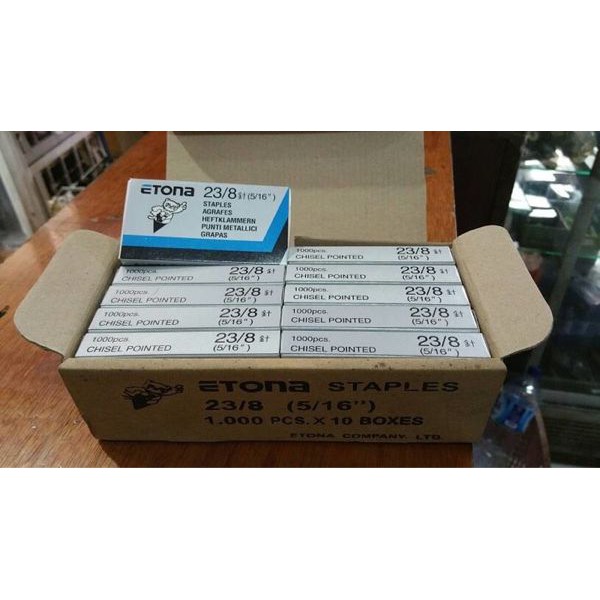 

Staples Etona 23/8 Isi Staples (5/16) atk