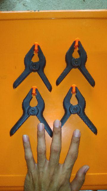 4 Inch Spring Clamp Alat Penjepit Multiplek Klem Jepit Catok Kayu Banner Foto Quick Clamp 4 Inch