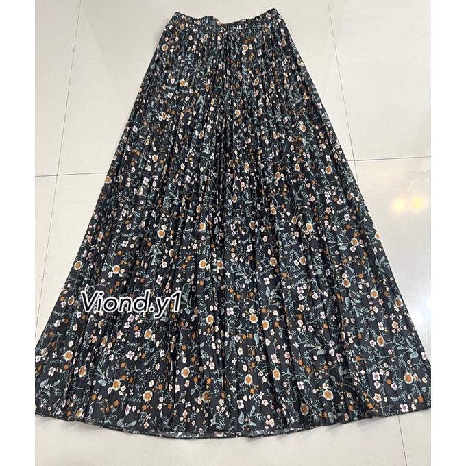 rok wanita korea plisket polka kecil /rok korea bahan hyget premium fit to xl