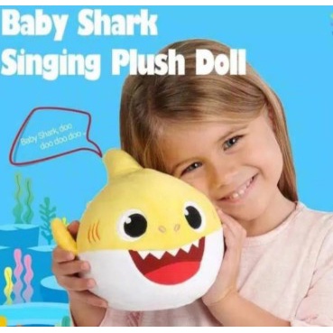 QWLF Kado Mainan Anak Baby Shark Dancing Singing / Mainan Boneka Baby Shark LARIS