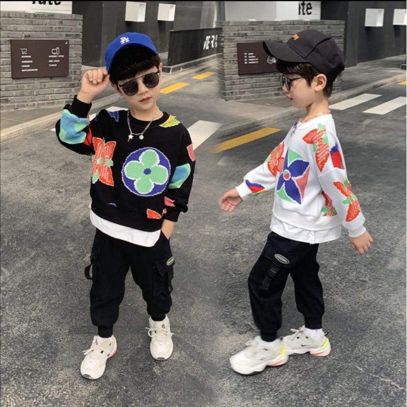 Setelan LV Semi Rajut 6th Putih