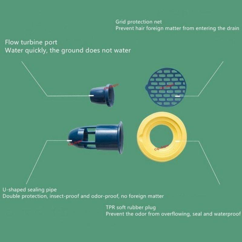 DC - Saringan Penutup Lubang Pembuangan Air Kamar Mandi / Penyaring Kotoran Saluran Wastafel Anti Mampet Drainase.