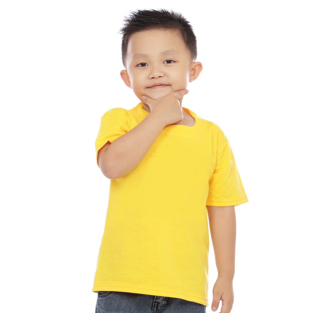 KAOS ANAK POLOS MURAH 1-7 TAHUN BAJU ATASAN ANAK LAKI POLOS BAHAN KATUN LENGAN PENDEK