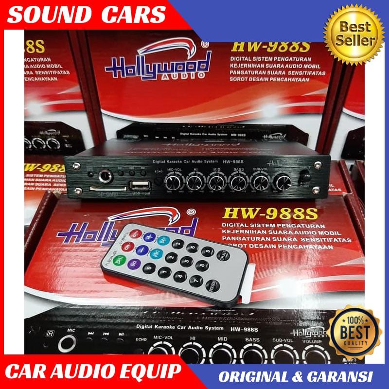 HOLLYWOOD EQUALIZER PARAMETRIK AUDIO MOBIL Pre Amplifier Best Quality Garansi Original