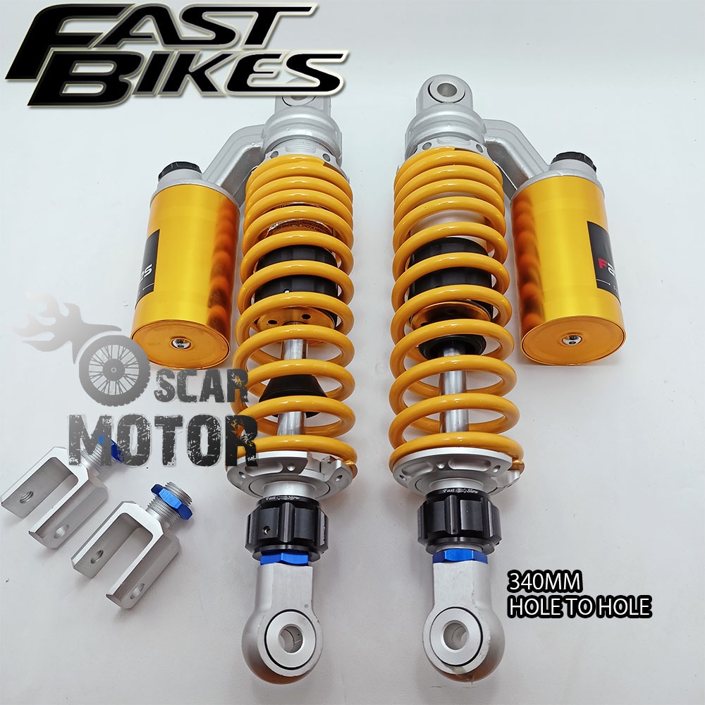 DUAL TABUNG SHOCKBREAKER FAST BIKES NEW BEBEK REVO VIT SUPRA X JUPITER Z rx king motor