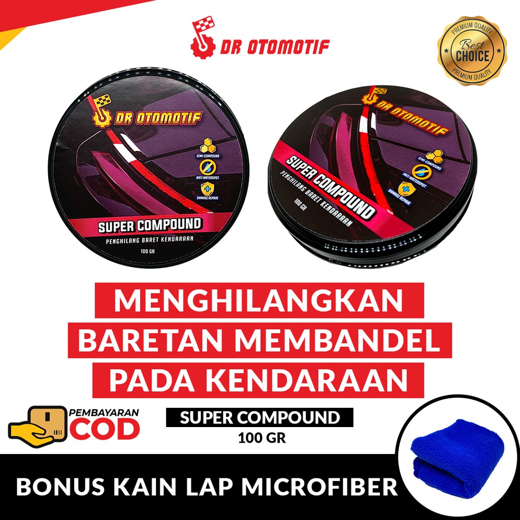 Compound Motor Kompound Body Mobil Penghilang baret Bodi Kendaraan compond Pembersih Lecet Halus Kasar Scratch Remover compon kompon kompond goresan pengkilap pengkilat nano coating ceramic