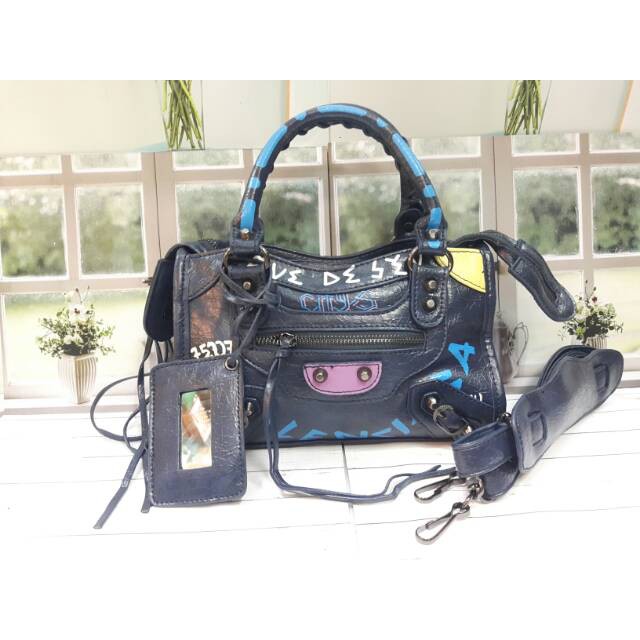 TAS WANITA BALENCIAGA GRAFFITI SUPER SMALL - PC8