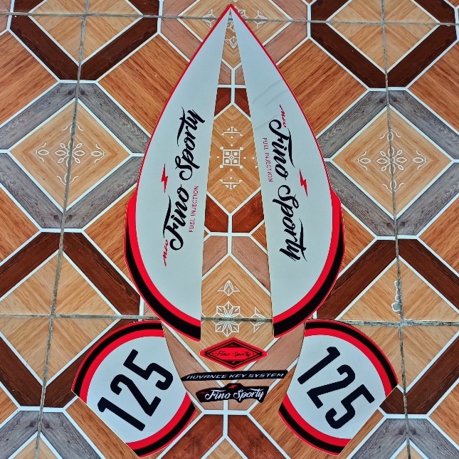 sticker motor yamaha fino sporty 125 2018