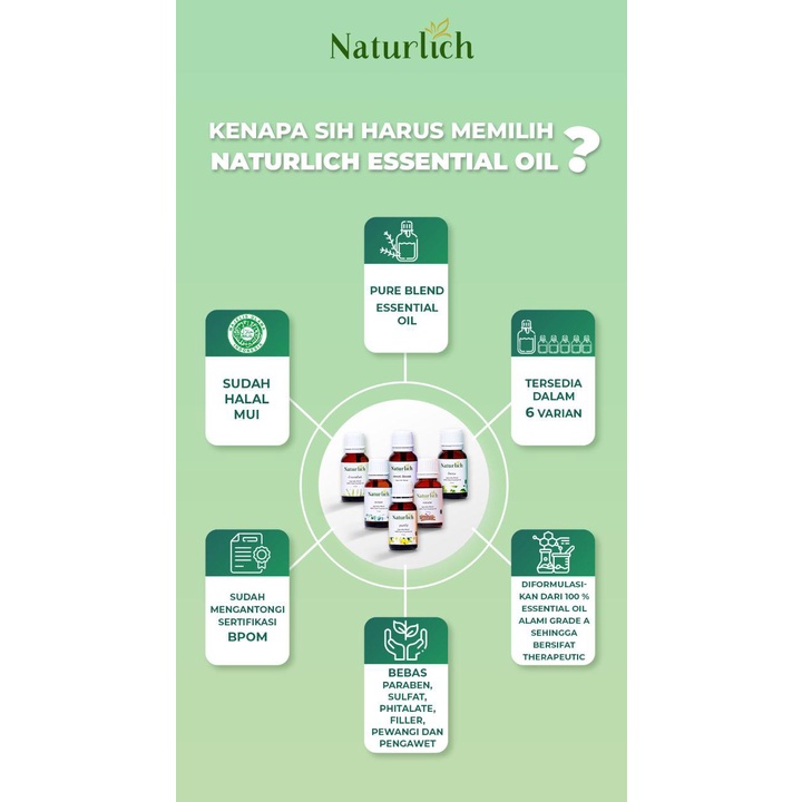 Purify essential oil 15 ml original aromaterapi Naturlich Netralisasi udara