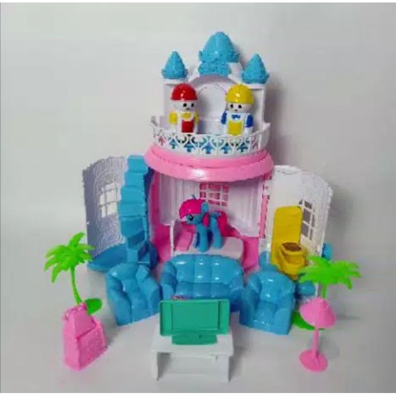 MAINAN PUZZEL RUMAH ISTANA Pony LH4