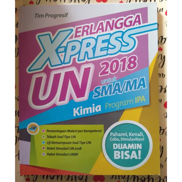 Jual Buku UN SMA ERLANGGA X-PRESS Kimia Buku Soal UN + Kunjaw Indonesia