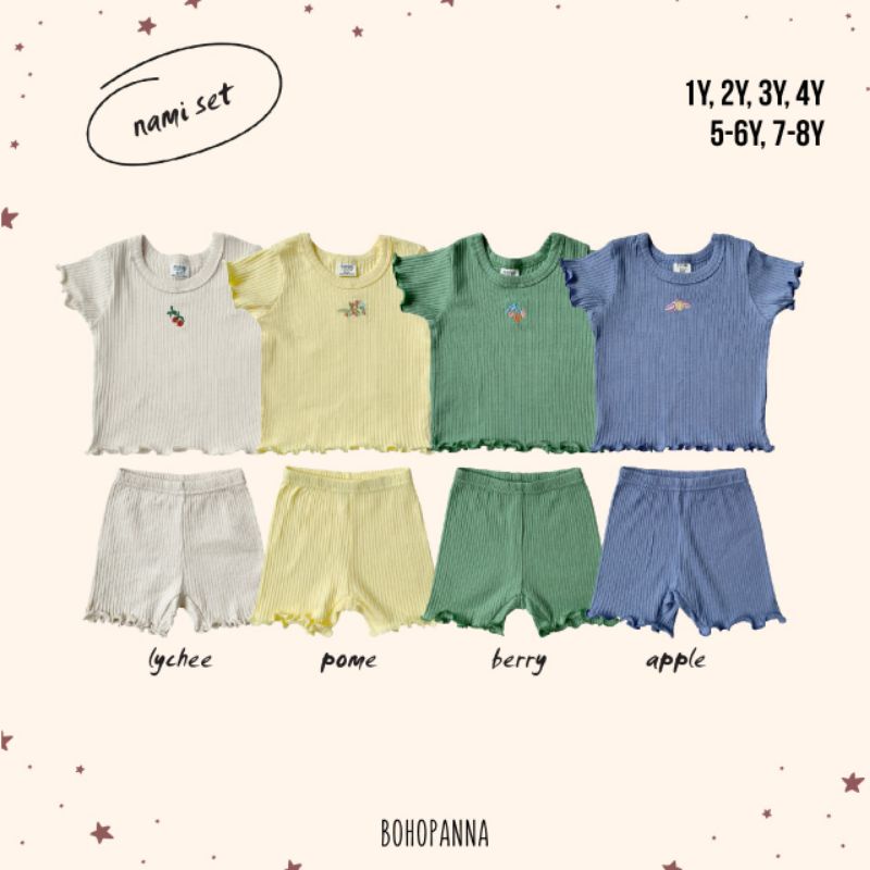 BOHOPANNA - NAMI SET BOHOPANNA - SETELAN ANAK - BAJU DAN CELANA ANAK