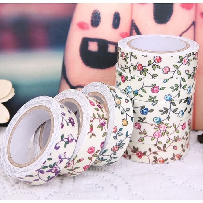 

Promo Tape Isolasi Kain Motif Bunga untuk Hiasan / Prakarya (4 Meter)