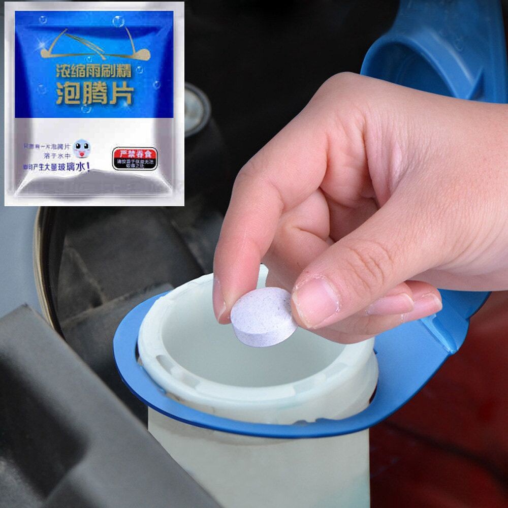 Pembersih Jamur Kaca Mobil Wiper Mobil Toilet Rumah Glass Cleaner Tablet 5gr Isi 4 Pcs