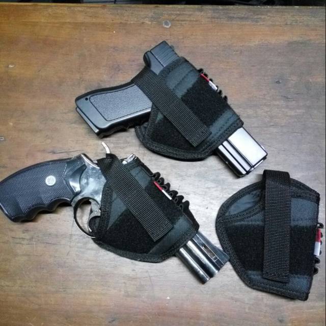 Holster Revolver - Sarung Pistol Pinggang - Holster Pinggang - Holster Universal - Holster