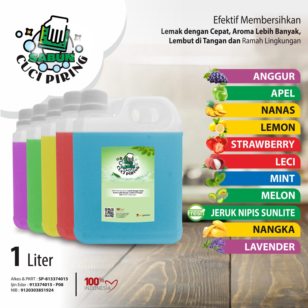 Sabun cuci piring Dishwashing cuci piring 1 liter (jerigen)