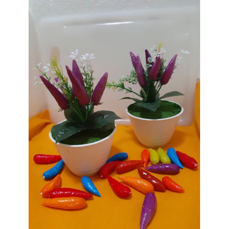 rangkaian buah cabe artificial bunga plastik bunga imitasi bunga murah-5