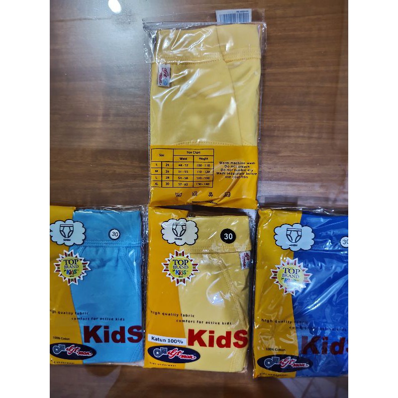 CELANA DALAM ANAK GT MAN KID, CD GT MAN ANAK KID 504 BW,  ORI  ASLI , ANTISLIP, 1 pak isi 1 PCS