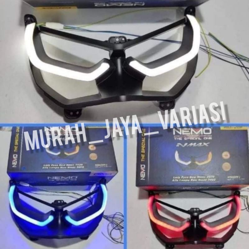 ALIS LAMPU + FRAME NEMO ALL NEW NMAX 2020-2021 ORIGINAL NEMO PNP
