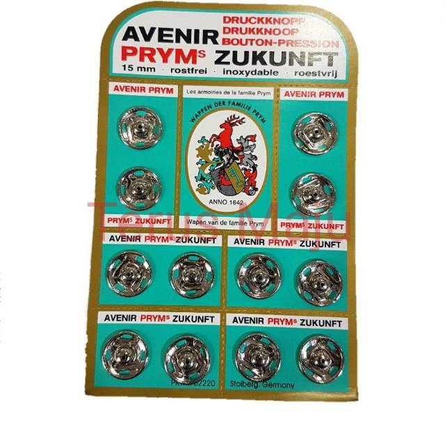 Kancing Cetet Zukunft prym 555 kancing jepret