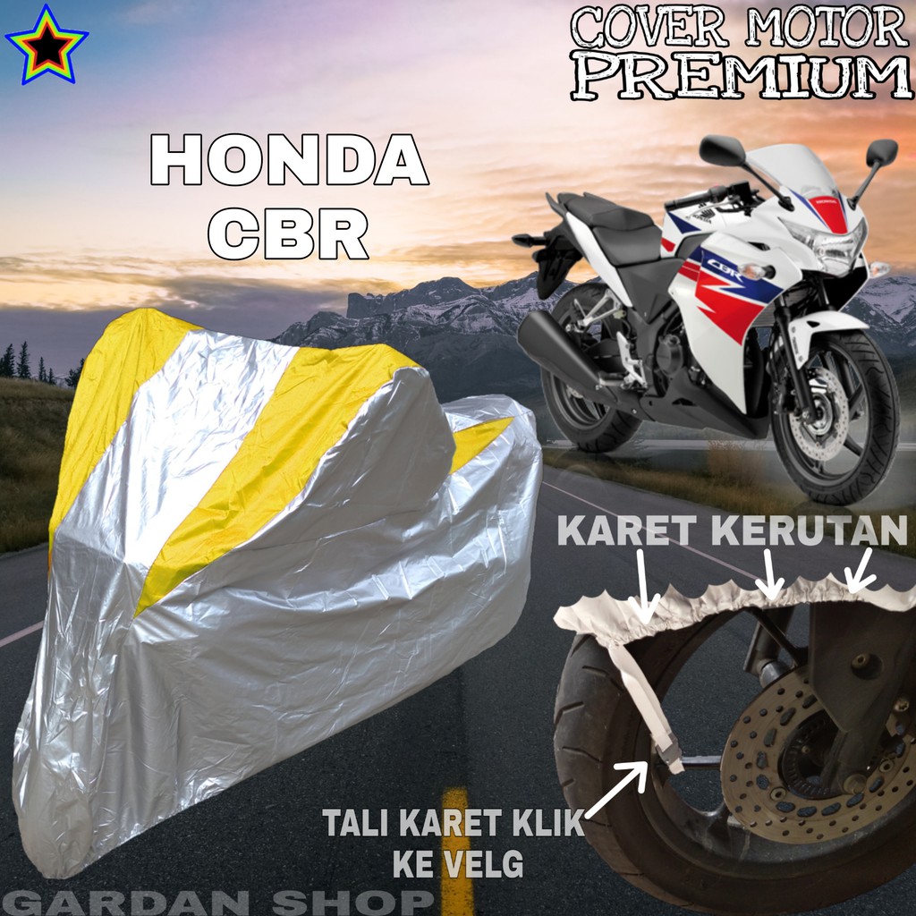 Sarung Motor HONDA CBR Silver KUNING Body Cover Honda PREMIUM