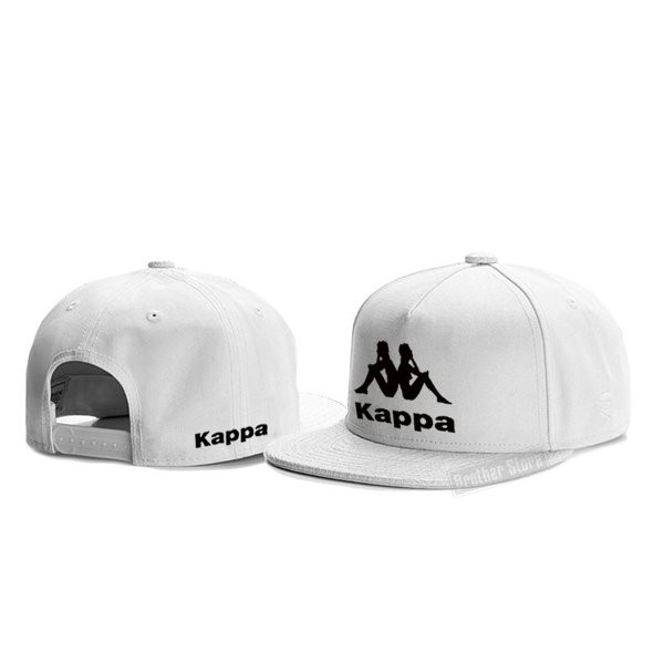 Topi Snapback  Kappa USA  Black - White Premium