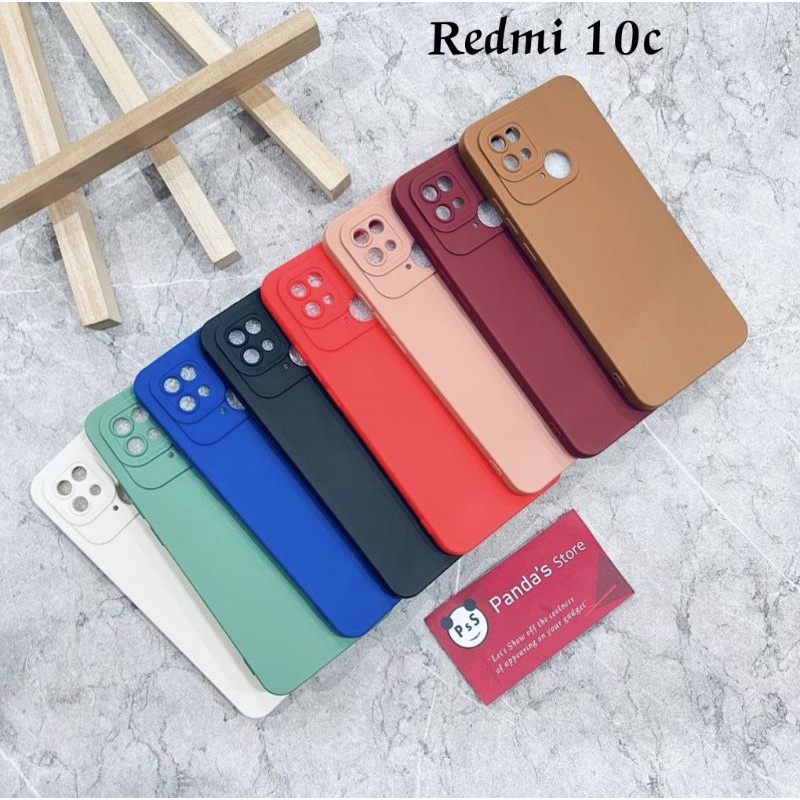 Softcase Pro Camera Redmi 10c Candy Case Full Color 3D Silikon TPU