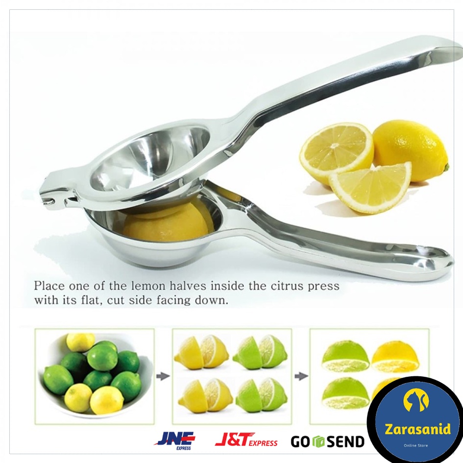 Alat Peras Jeruk Stainless Steel Extractor Squeezer Lemon Juicer Hemat Praktis