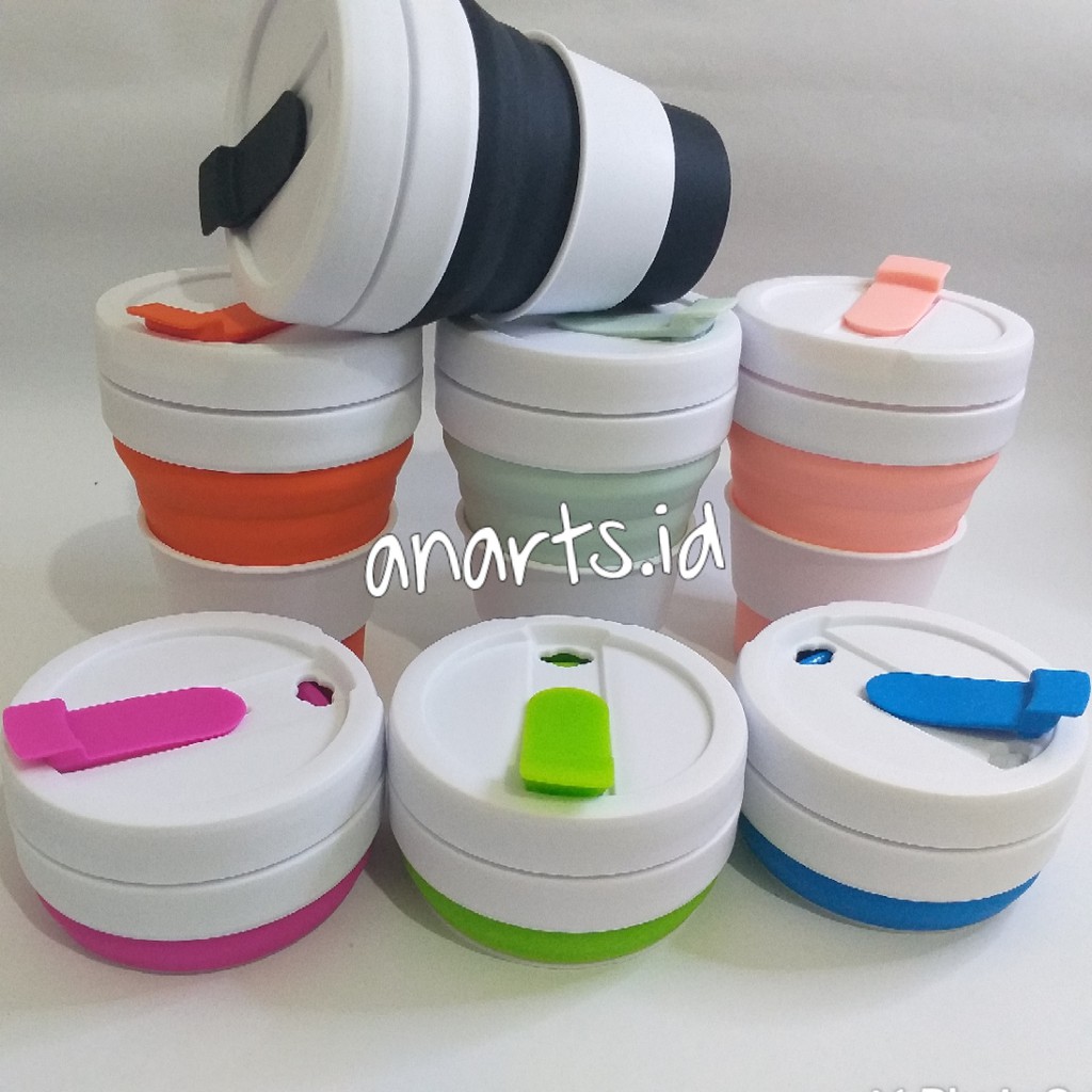 Stojo / Foldable Cup / Gelas Lipat Multifungsi / Silicone Cup 475ml