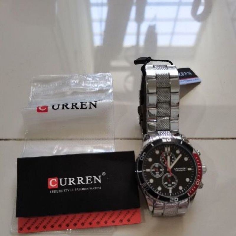 CURREN 8028 ORIGINAL Jam Tangan Pria Chrono Tidak Aktif