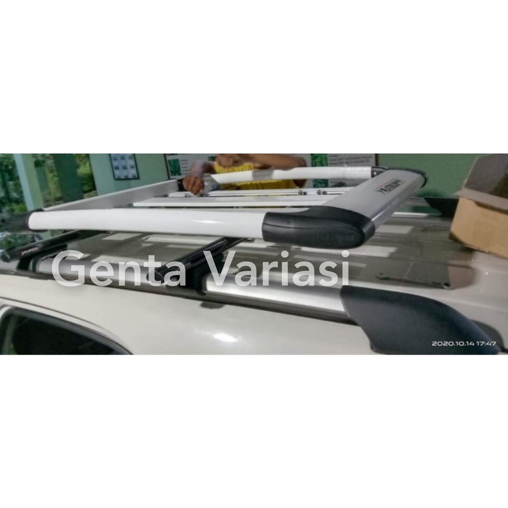 Rak Atas Mobil Sun Rack Roof Rak Bagasi Sun Rack Paket Lengkap + Kaki Jepit Body