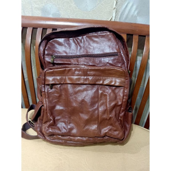 Tas Ransel Kulit Asli second unisex