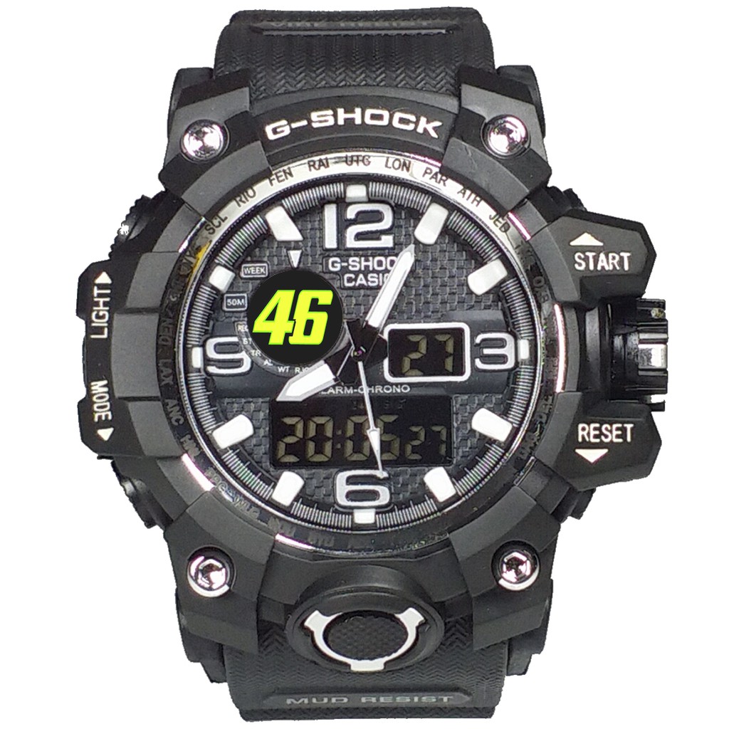 Exclusive Jam VALENTINO ROSSI 46 Double Time (List Putih)