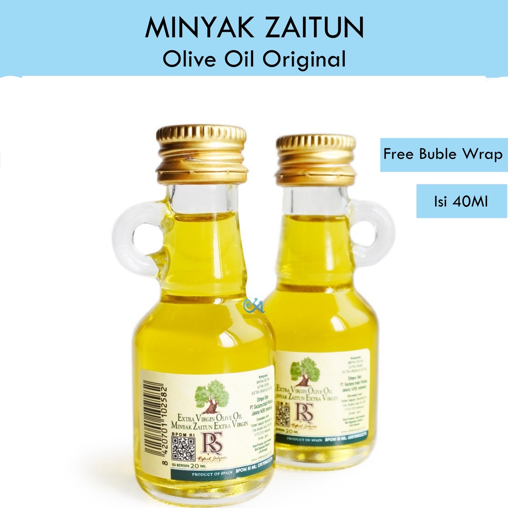 

[ORI] 100% Minyak Zaitun 40ml Extra Virgin Olive Oil Untuk Rambut Wajah Muka Ibu Hamil
