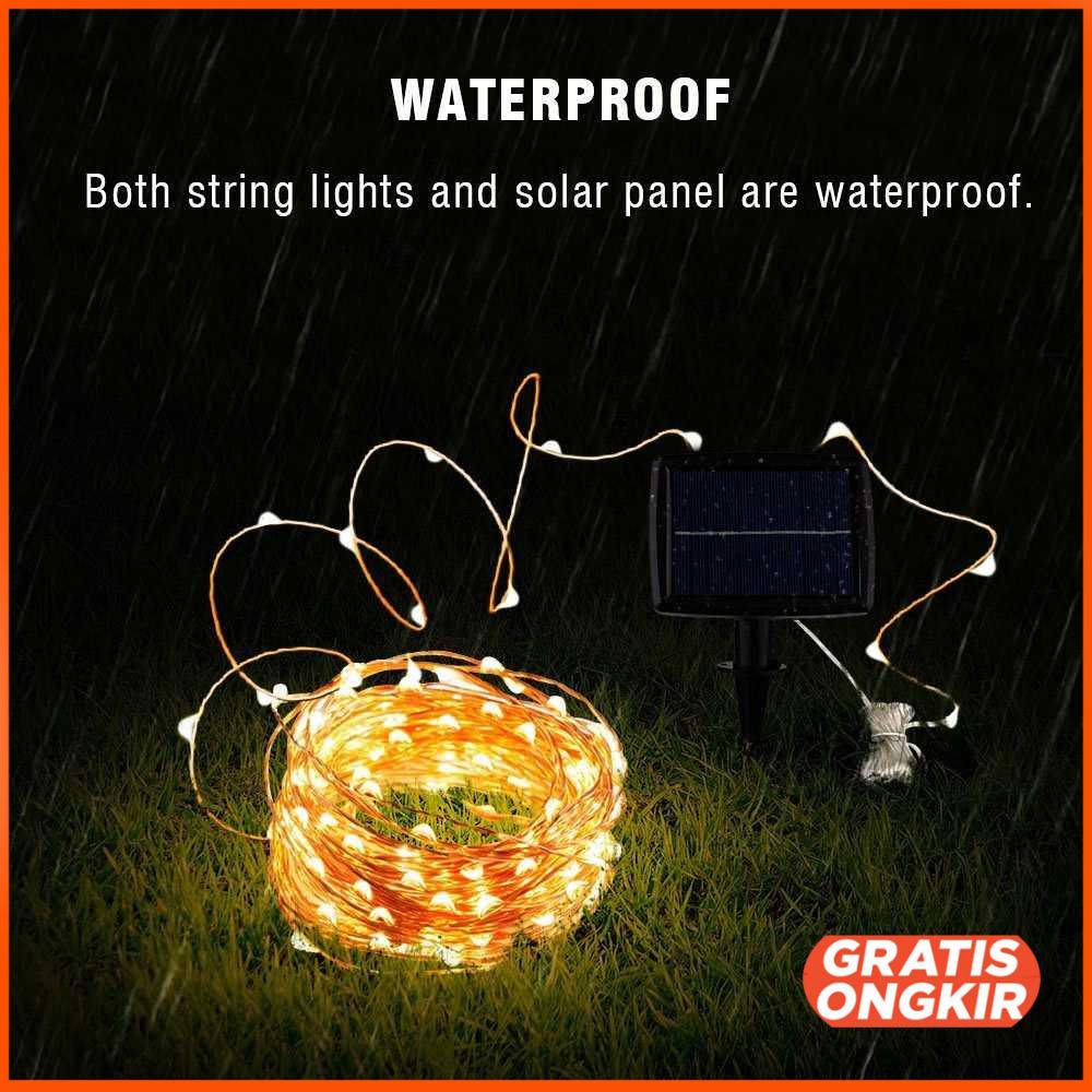 Lampu Hias Fairy Light String Solar Power 200 LED 22M