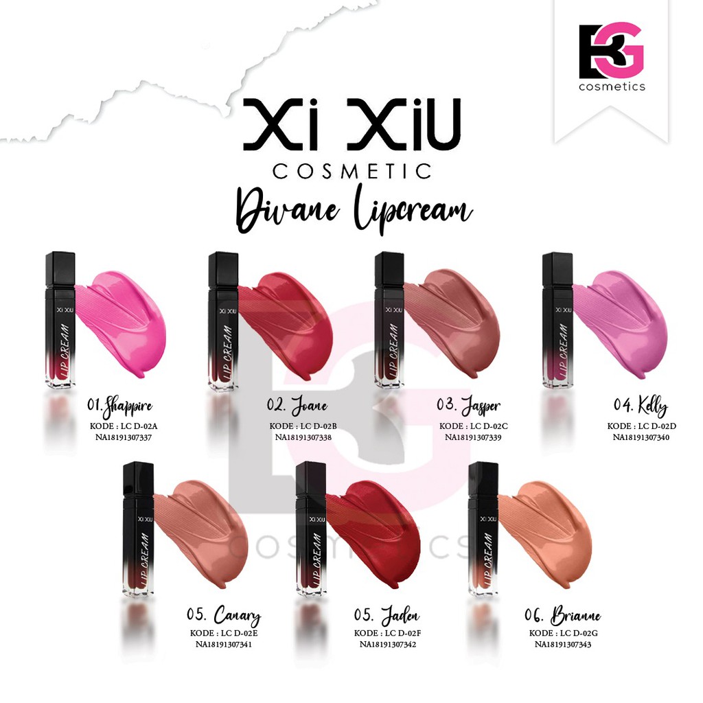 ⭐BAGUS⭐ XI XIU DIVANE Series | Lipcream / Lipstick | LIP CREAM DIVINE XI XIU BPOM