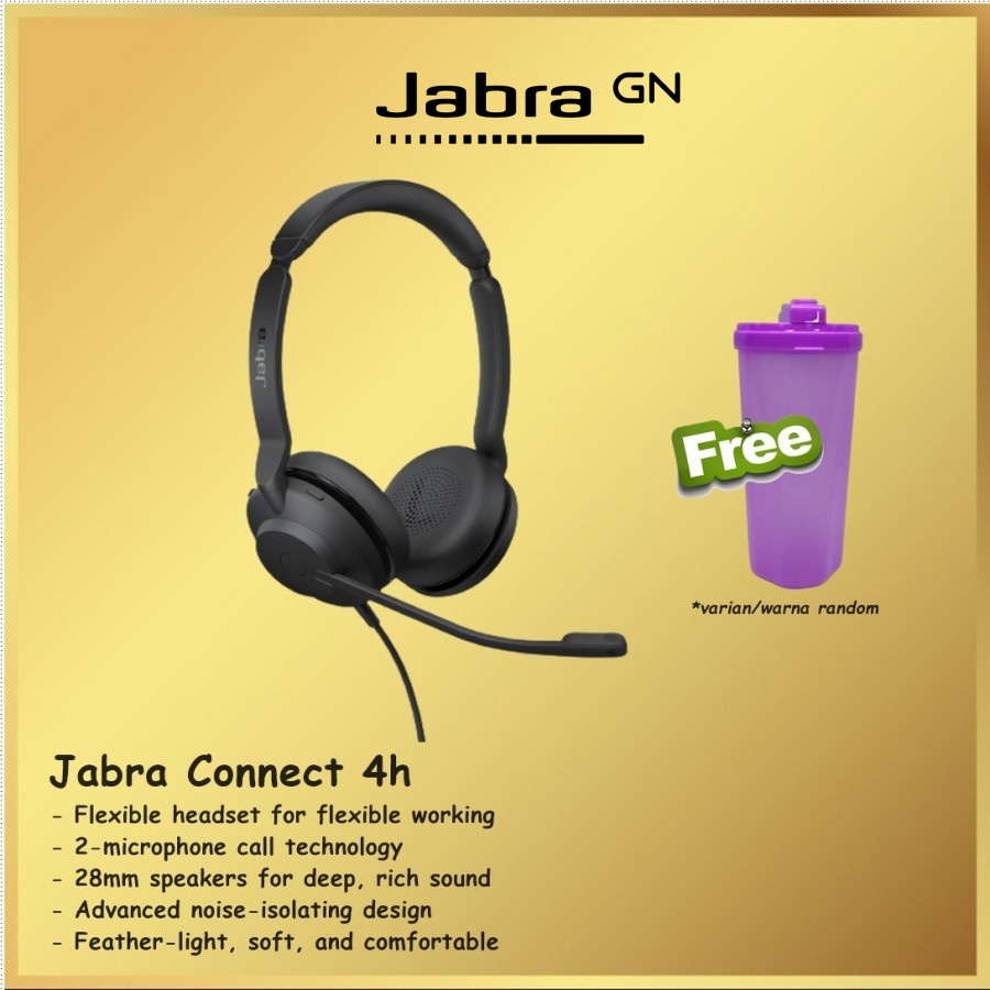 Jabra Connect 4h USB-C Professional Headphone Headset USBC Jabra 4H