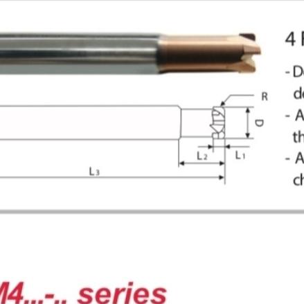 4 Flute End ZSPM 4060-15L