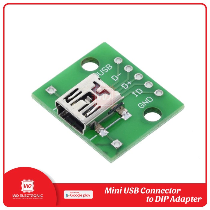 MINI USB TO DIP ADAPTER CONVERTER FOR 2.54MM PCB