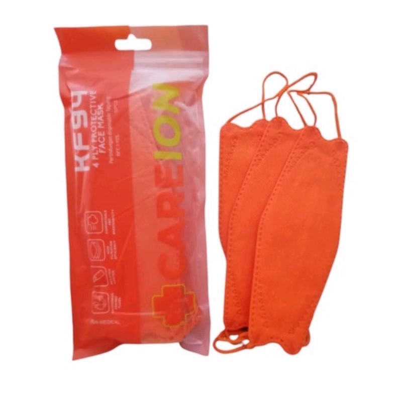 MASKER KF94 OREN CAREION ISI 10 PCS